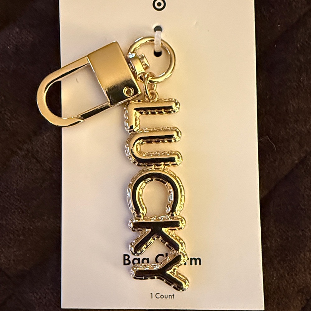 Lucky Bag Charm Keychain - kate spade new york x Target Gold